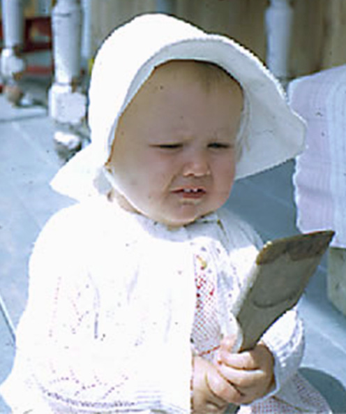 Dr Jenny Rollo as a baby